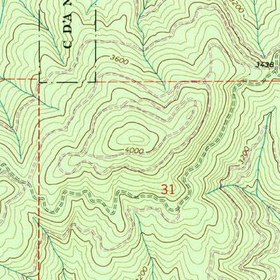 United States Geological Survey Mount Spokane, WA-ID (1973, 24000-Scale) digital map