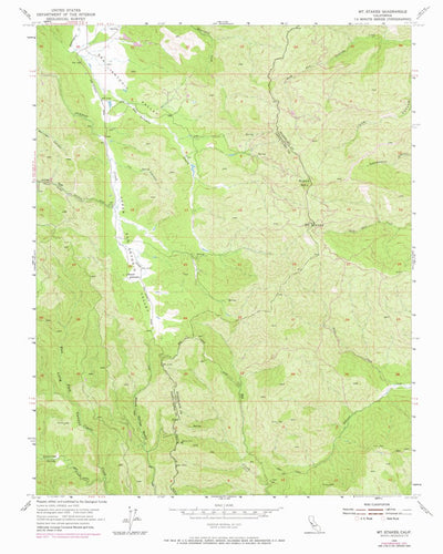 United States Geological Survey Mount Stakes, CA (1955, 24000-Scale) digital map