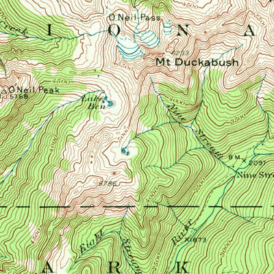 United States Geological Survey Mount Steel, WA (1947, 62500-Scale) digital map