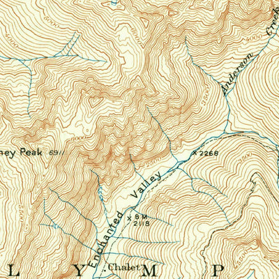 United States Geological Survey Mount Steel, WA (1950, 62500-Scale) digital map