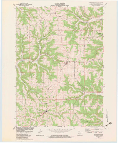 United States Geological Survey Mount Sterling, WI (1983, 24000-Scale) digital map