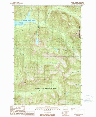 United States Geological Survey Mount Stickney, WA (1989, 24000-Scale) digital map