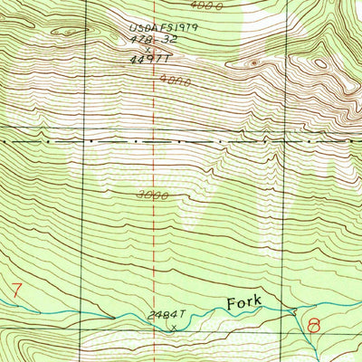 United States Geological Survey Mount Stickney, WA (1989, 24000-Scale) digital map