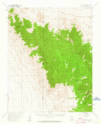 United States Geological Survey Mount Stirling, NV (1957, 62500-Scale) digital map