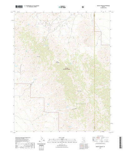 United States Geological Survey Mount Stirling, NV (2021, 24000-Scale) digital map