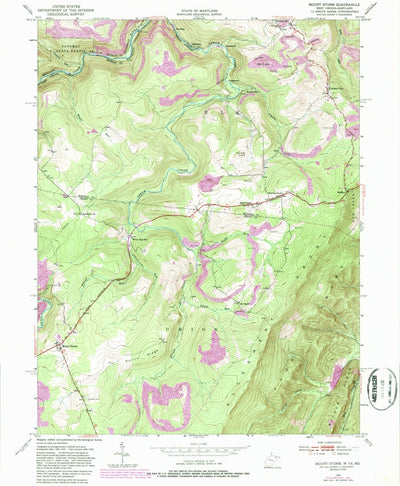 United States Geological Survey Mount Storm, WV-MD (1949, 24000-Scale) digital map