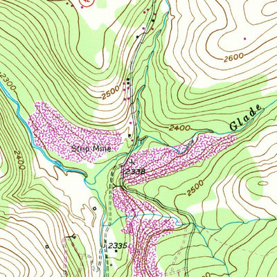 United States Geological Survey Mount Storm, WV-MD (1949, 24000-Scale) digital map
