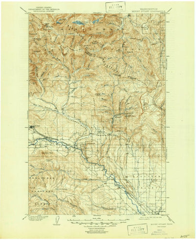 United States Geological Survey Mount Stuan, WA (1902, 125000-Scale) digital map