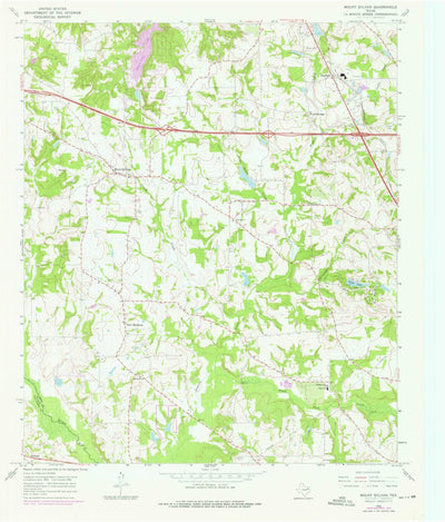 United States Geological Survey Mount Sylvan, TX (1966, 24000-Scale) digital map