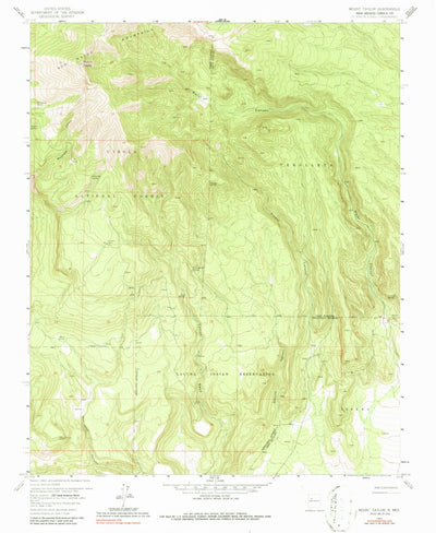 United States Geological Survey Mount Taylor, NM (1957, 24000-Scale) digital map