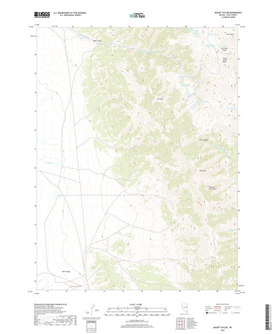United States Geological Survey Mount Taylor, NV (2018, 24000-Scale) digital map