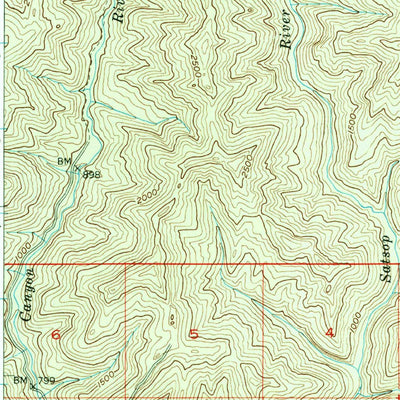 United States Geological Survey Mount Tebo, WA (1953, 62500-Scale) digital map