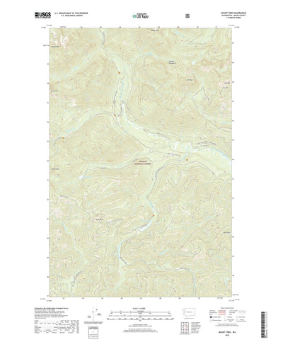 United States Geological Survey Mount Tebo, WA (2020, 24000-Scale) digital map
