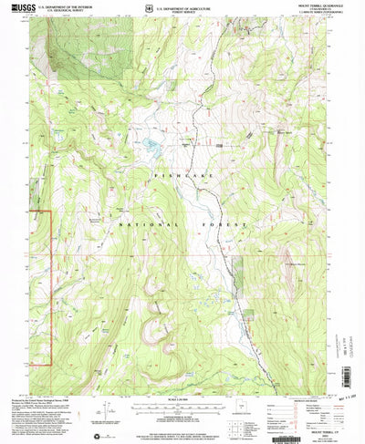 United States Geological Survey Mount Terrill, UT (2001, 24000-Scale) digital map