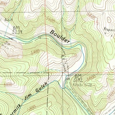 United States Geological Survey Mount Thompson, MT (1985, 24000-Scale) digital map
