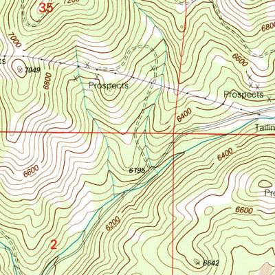 United States Geological Survey Mount Thompson, MT (1996, 24000-Scale) digital map