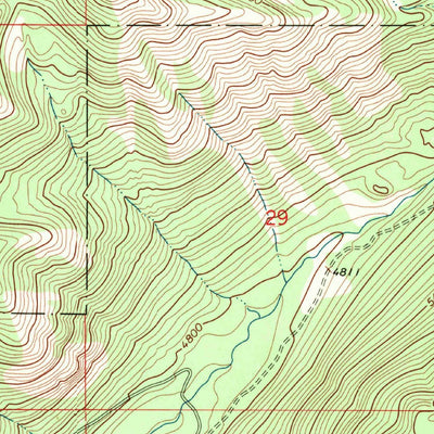 United States Geological Survey Mount Thompson-Seton, MT (1966, 24000-Scale) digital map