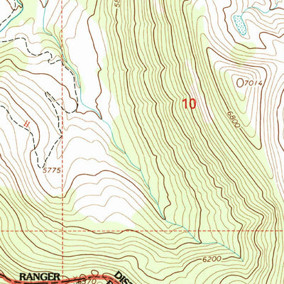 United States Geological Survey Mount Thompson-Seton, MT (1994, 24000-Scale) digital map