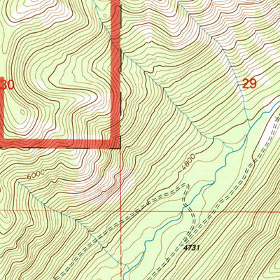 United States Geological Survey Mount Thompson-Seton, MT (1994, 24000-Scale) digital map