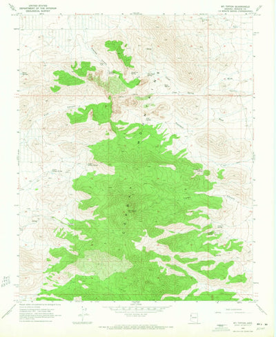 United States Geological Survey Mount Tipton, AZ (1968, 24000-Scale) digital map