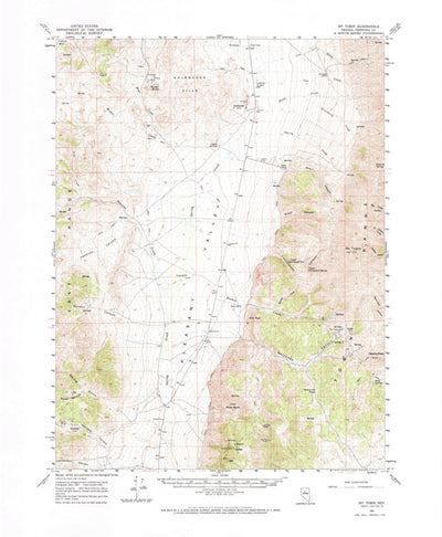 United States Geological Survey Mount Tobin, NV (1961, 62500-Scale) digital map
