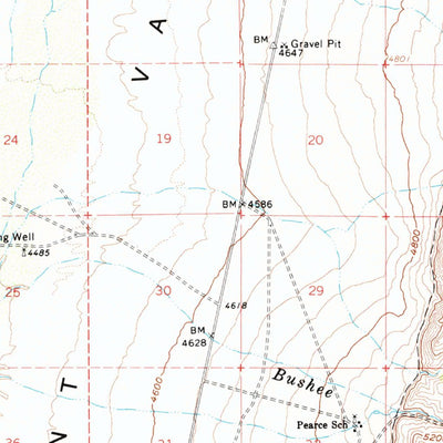 United States Geological Survey Mount Tobin, NV (1961, 62500-Scale) digital map