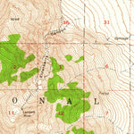 United States Geological Survey Mount Tom, CA (1954, 62500-Scale) digital map