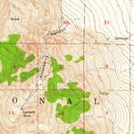 United States Geological Survey Mount Tom, CA (1954, 62500-Scale) digital map