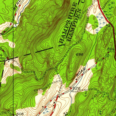 United States Geological Survey Mount Tom, MA (1938, 24000-Scale) digital map
