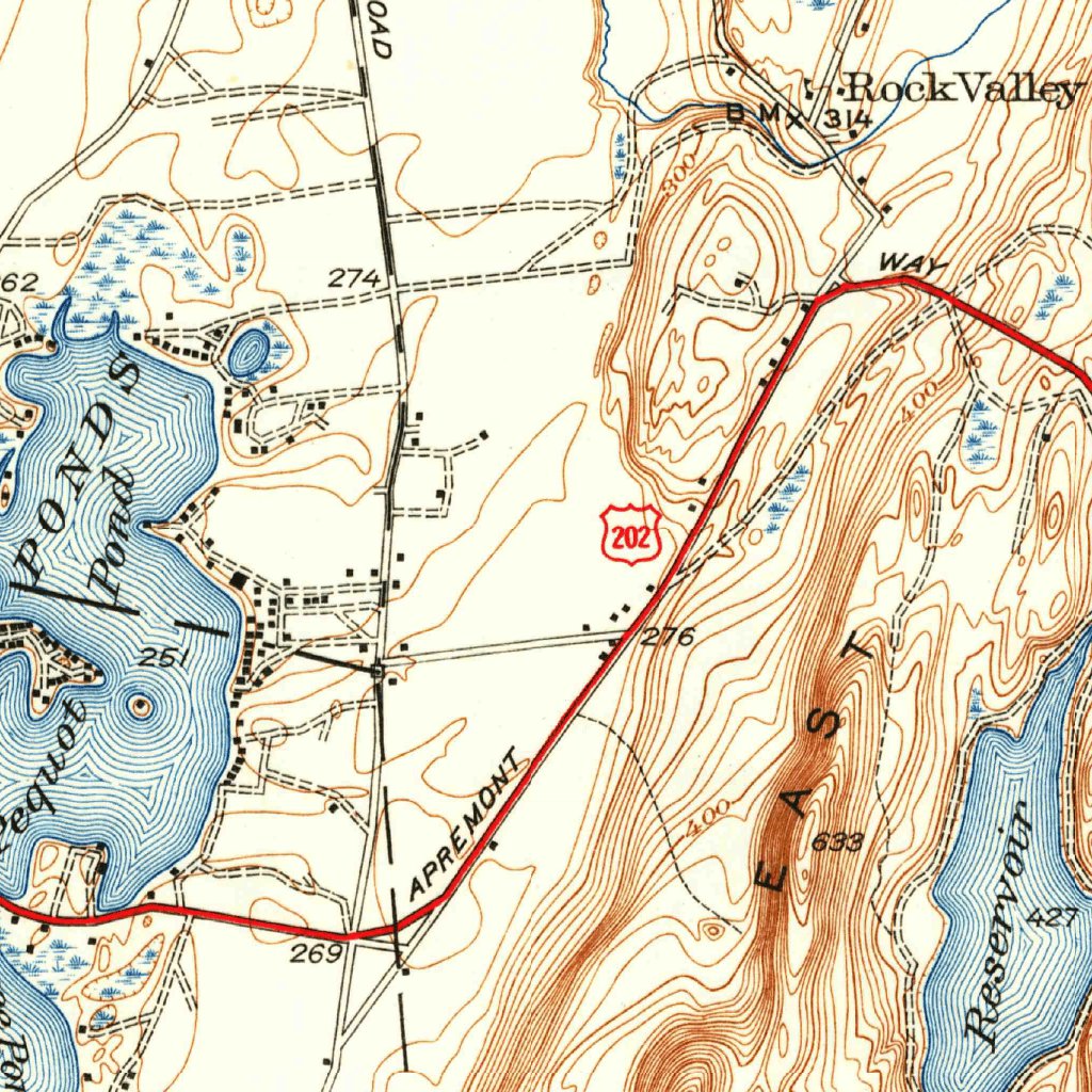 Mount Tom Map Mount Tom, MA (1938, 31680-Scale) Map by United States Geological ...
