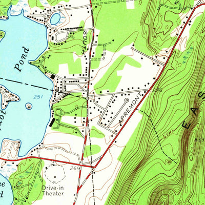 United States Geological Survey Mount Tom, MA (1958, 24000-Scale) digital map