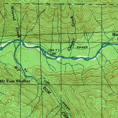 United States Geological Survey Mount Tom, WA (1939, 62500-Scale) digital map