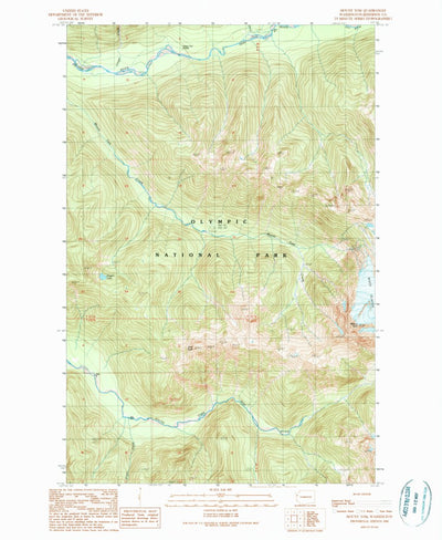 United States Geological Survey Mount Tom, WA (1990, 24000-Scale) digital map