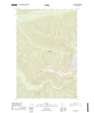 United States Geological Survey Mount Tom, WA (2020, 24000-Scale) digital map