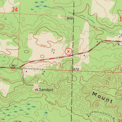 United States Geological Survey Mount Tom, WI (1972, 24000-Scale) digital map