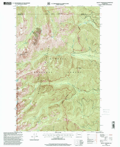 United States Geological Survey Mount Townsend, WA (1999, 24000-Scale) digital map