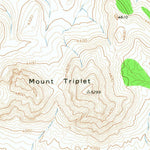 United States Geological Survey Mount Triplet, AZ (1966, 24000-Scale) digital map