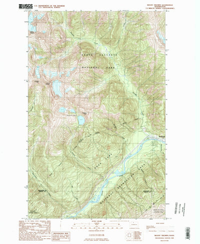 United States Geological Survey Mount Triumph, WA (1989, 24000-Scale) digital map