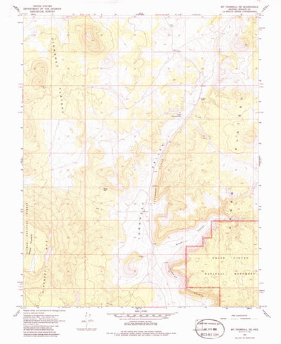 United States Geological Survey Mount Trumbull NE, AZ (1967, 24000-Scale) digital map