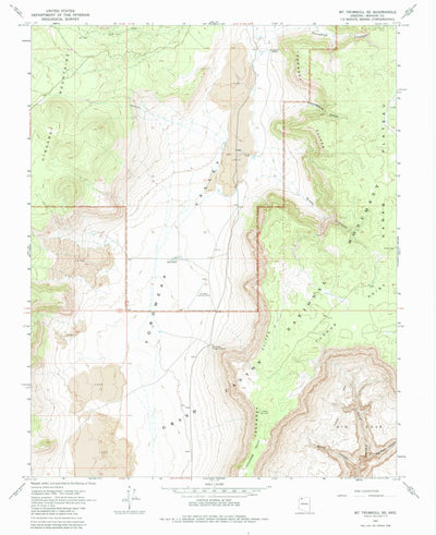 United States Geological Survey Mount Trumbull SE, AZ (1967, 24000-Scale) digital map