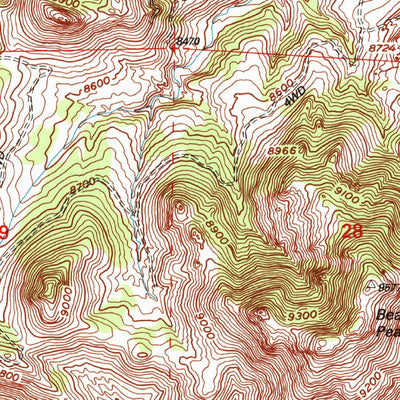United States Geological Survey Mount Tyndall, CO (1994, 24000-Scale) digital map
