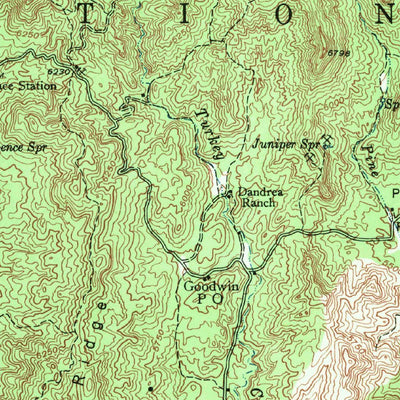 United States Geological Survey Mount Union, AZ (1947, 62500-Scale) digital map