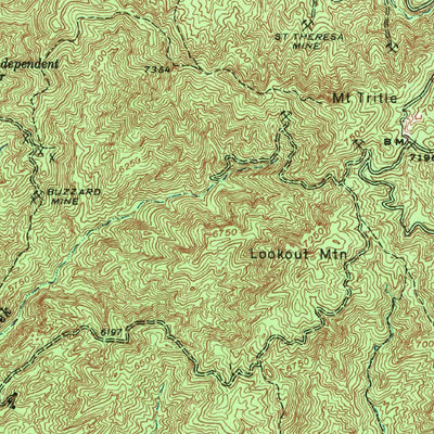 United States Geological Survey Mount Union, AZ (1947, 62500-Scale) digital map