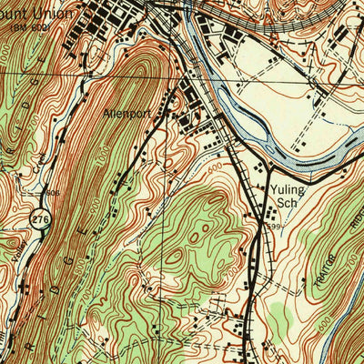 United States Geological Survey Mount Union, PA (1944, 62500-Scale) digital map