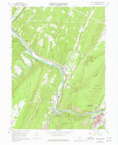 United States Geological Survey Mount Union, PA (1959, 24000-Scale) digital map