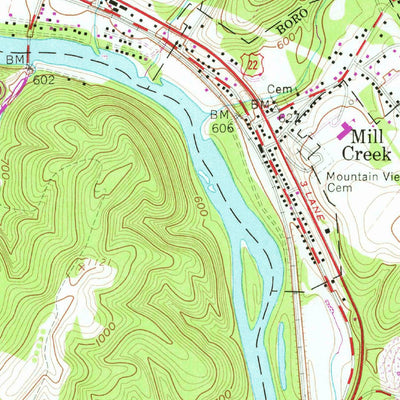 United States Geological Survey Mount Union, PA (1959, 24000-Scale) digital map