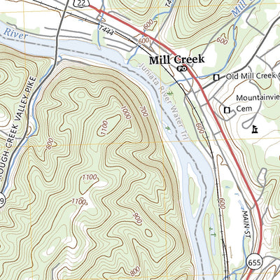 United States Geological Survey Mount Union, PA (2023, 24000-Scale) digital map