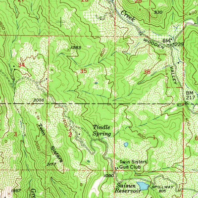 United States Geological Survey Mount Vaca, CA (1951, 62500-Scale) digital map