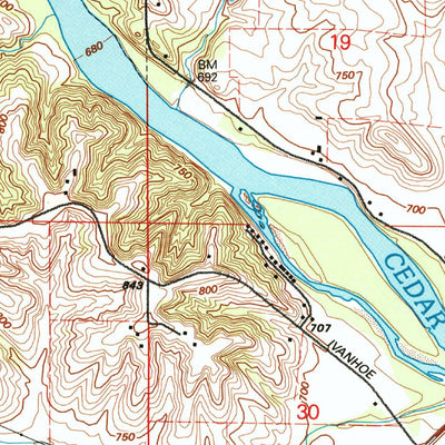 United States Geological Survey Mount Vernon, IA (1993, 24000-Scale) digital map
