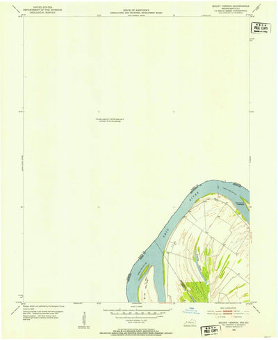 United States Geological Survey Mount Vernon, IN-KY (1952, 24000-Scale) digital map